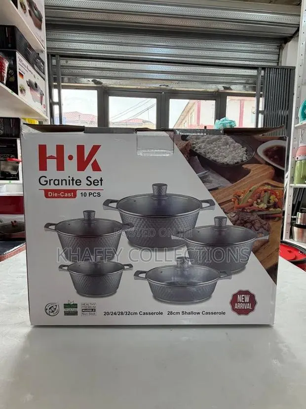 H.K 10-Piece Die-Cast Granite Cookware Set* · Photo 1