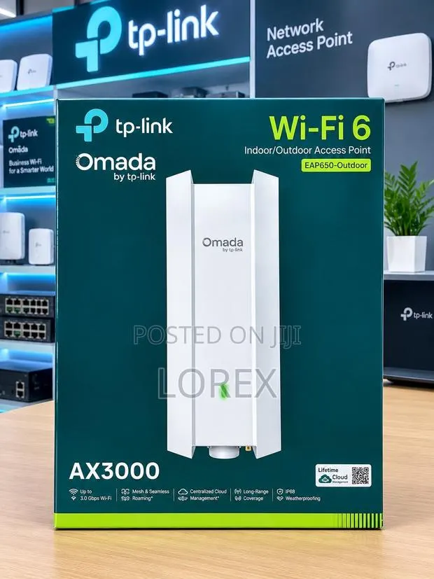 TP-Link EAP650-Outdoor Omada True WiFi6 AX3000 Gigabit Outdoor AP Mesh · Photo 1