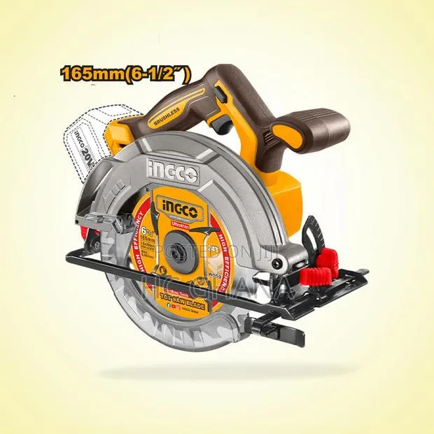 INGCO 165MM (6-1/2") Cordless Circular Saw - CSLI1652 · Photo 1