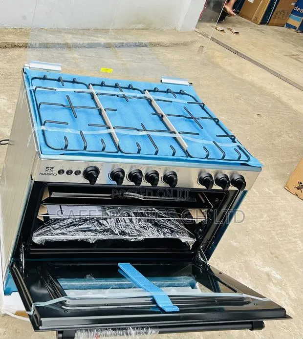 Try Lastest Nasco 5 Burner 90×60 Gas Cooker wI Grill [NASGC-AMG80S] · Photo 1