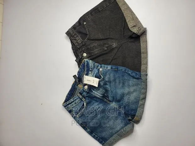 2 Piece Set George Baby Girls Denim Shorts · Photo 1