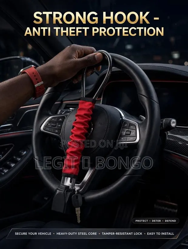 Anti-Theft Steering Wheel Lock - Strong Hook! · Photo 1