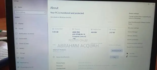 Laptop HP ProBook 645 G3 8GB AMD A10 SSD 256GB · Photo 1