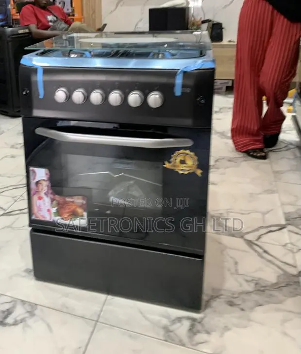 Newly Virtual Black Ferre 60×60 Cm 2 Gas + 2 Electric Dual-Fuel Cooker · Photo 1