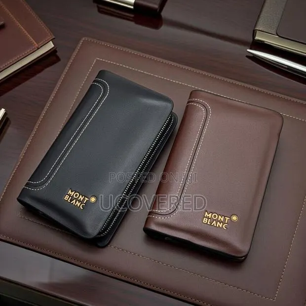 Mont Blanc Leather Men’S Zipped Purse · Photo 1