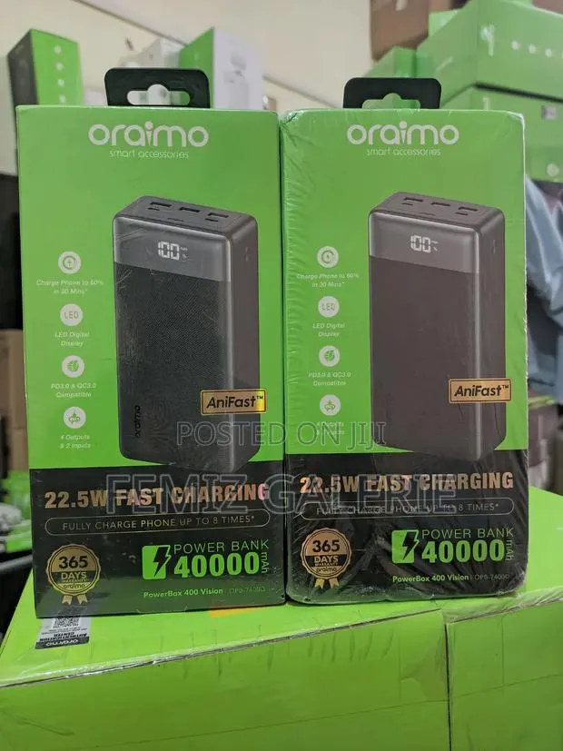 Oraimo Powerbox 400 Vision 40000mah 22.5w Power Bank · Photo 1