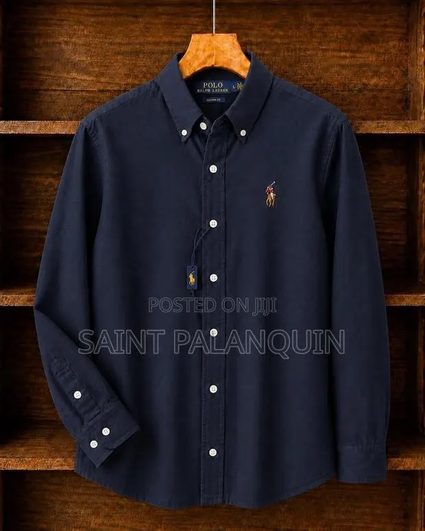 The Long-Sleeve Cotton Button-Down Shirt · Photo 1