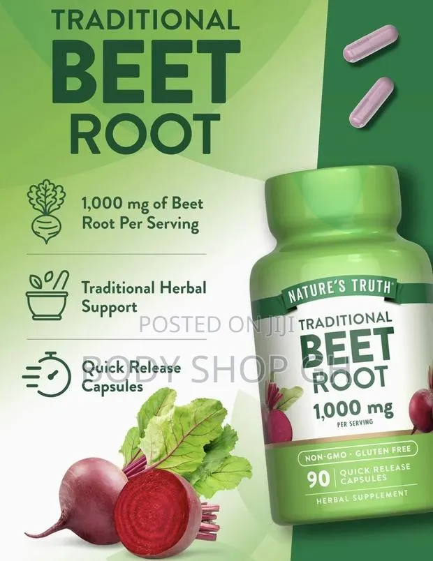 Nature's Truth Beet Root Capsules | 1000mg | 90 Pills | · Photo 1