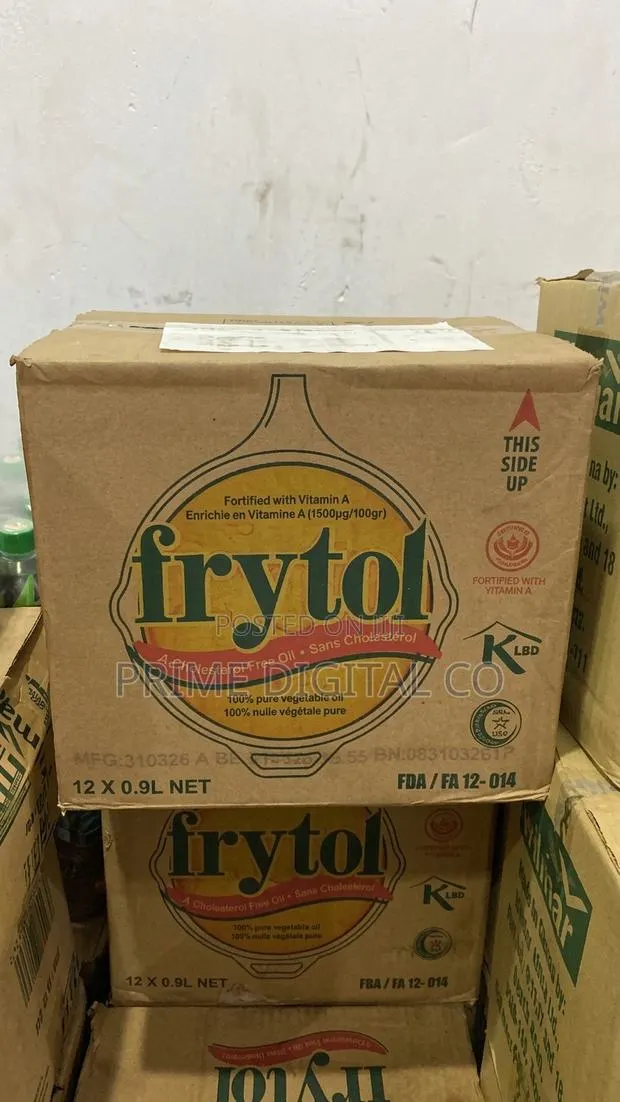 Frytol Vegetable Oil 0.9L X 12 – Full Box · Photo 1