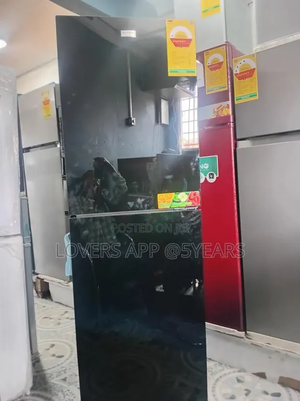 Black 243l Elegant Two Door Fridge. · Photo 1