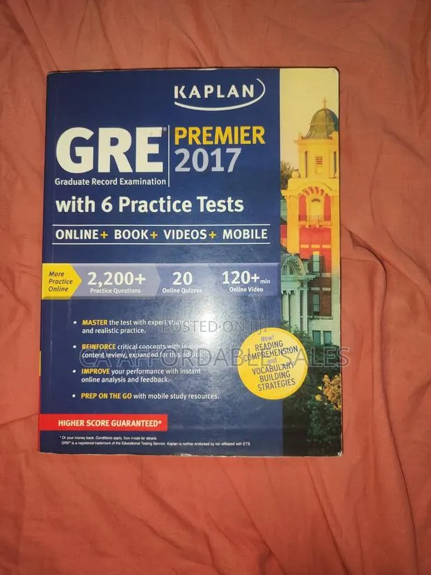 Kaplan GRE Premier 2017 With 6 Practice Tests (Book + Online + Videos) · Photo 1