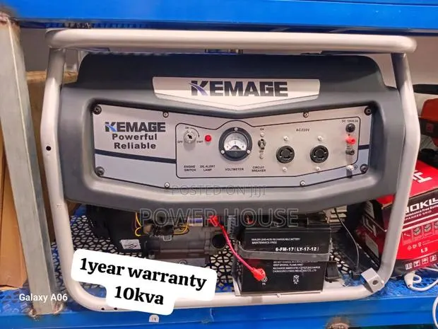 Silver Aircool Kemage 10kv 13000watts Pertrol Kemage 10kva · Photo 1