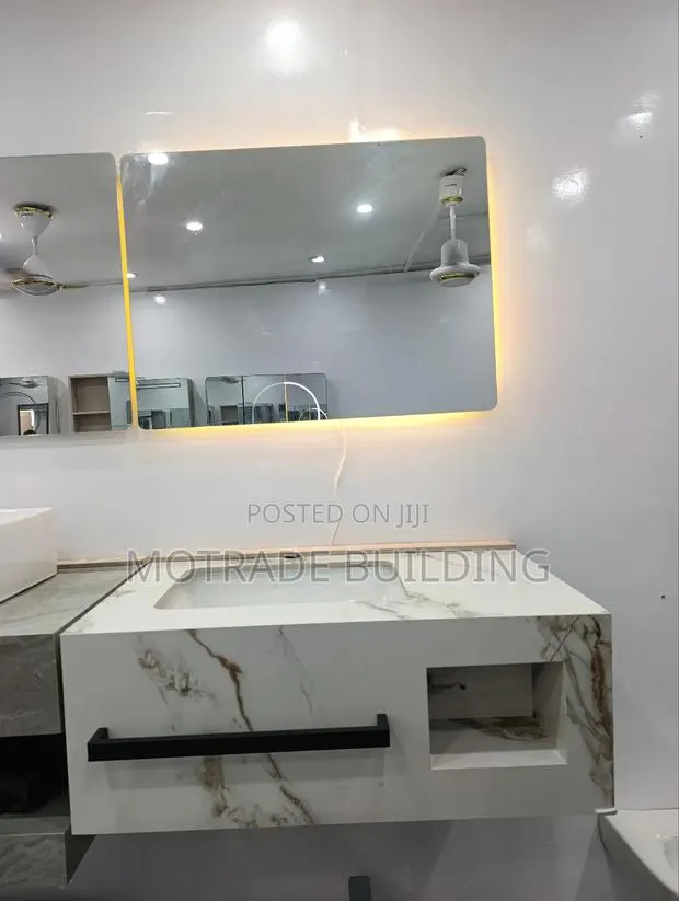 Marble Vanity 80 Cm ... Led Mirror · Photo 1