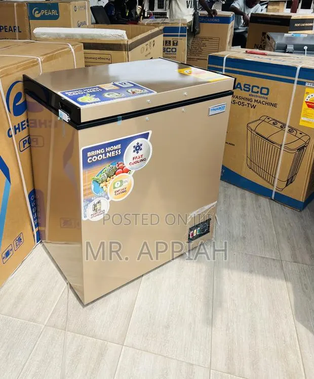 Powerful Freezing 150L Single Door Chest Freezer(Gold)Nas200fl · Photo 1