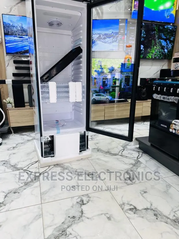 Vertical Display Fridge Pearl PVC 424-2b. Single Door · Photo 1