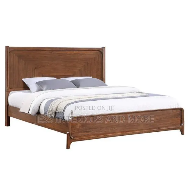 Bed Frame, Walnut Veneers(Queen Size) · Photo 1