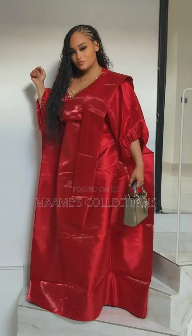 Women’s Satin Bubu / Boubou Kaftan Dress Gown · Photo 1