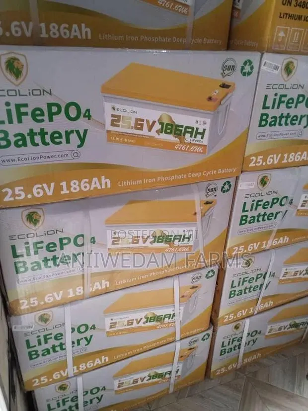 25.6v 186ah (4.7kwh) Lithium Battery · Photo 1