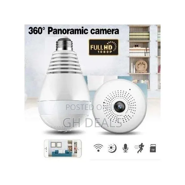 Hd 1080p Smart 360 Degree Security CCTV Light Bulb - White · Photo 1