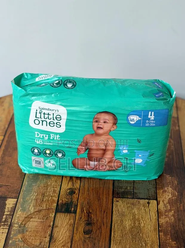 Sainsbury's Little Ones Dry Fit Nappies Size 4 - 48 Pack (UK) · Photo 3