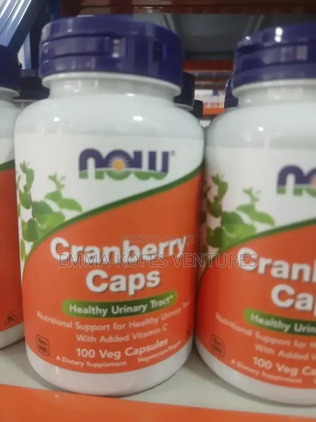 Now Foods Cranberry Caps 100 Veg Capsules + Vitamin C R- Usa Import · Photo 1