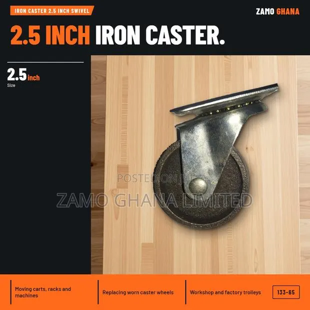 Iron Caster 2.5 Inch Swivel - 133-65 · Photo 1