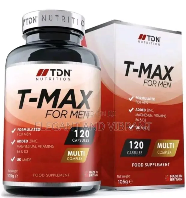 Testosterone Max Supplement for Men T-Booster Capsules Suppliment 120 · Photo 1