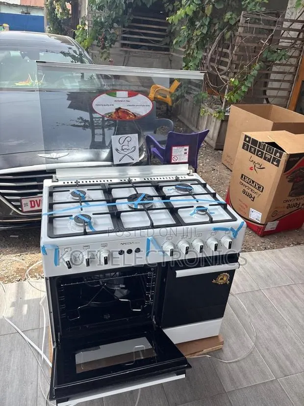 Mediatech 60x90 White Gas Cooker Reliable Everyday Performance · Photo 1