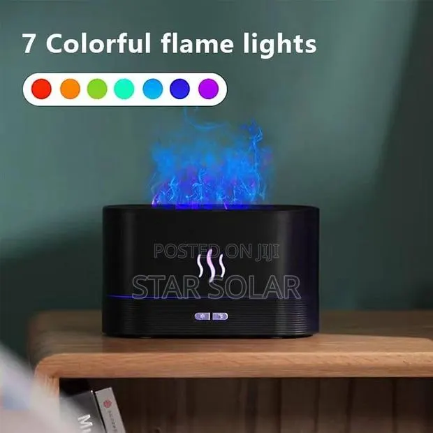 180ml Flame Aromatherapy Diffuser - Ultrasonic Humidifier, · Photo 1