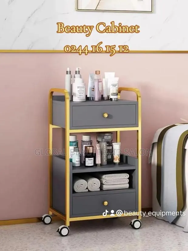 Gold and Grey Cabinet · Photo 1