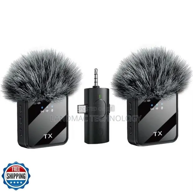 Wireless Lavalier Microphone 3 in 1 Mobile Phone