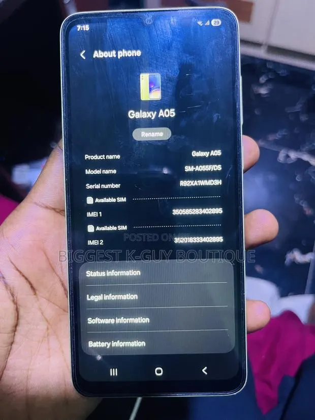Samsung Galaxy A05 64 GB Green · Photo 1