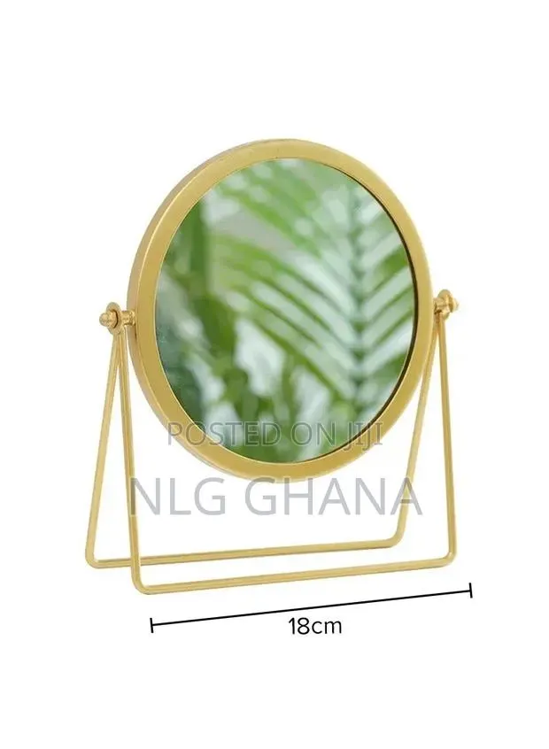 6.3inch Rotating Round Desk Makeup Mirror, Portable. Ghx5490 · Photo 1