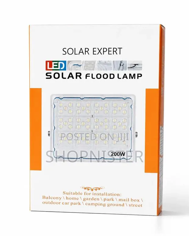 200w Super Bright Solar Flood Light With Separate Panel · Photo 1
