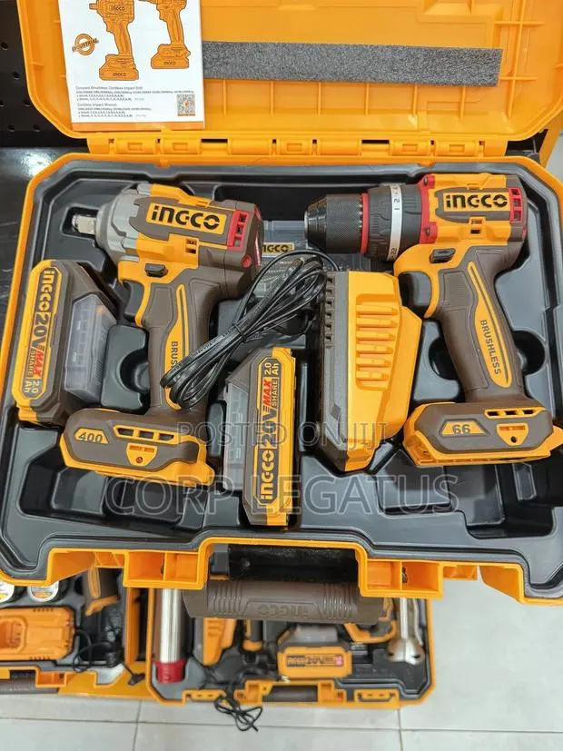 Ingco Two in One Brushless Impact Drill and Wrench Combos · Photo 1