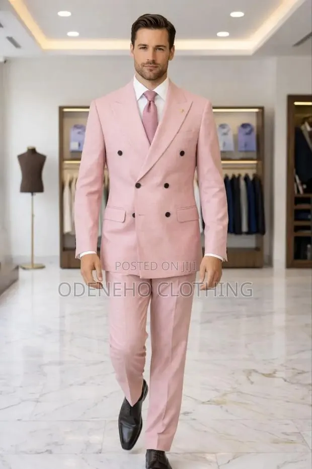 Luxury Pink Double Breasted Suit · Photo 1