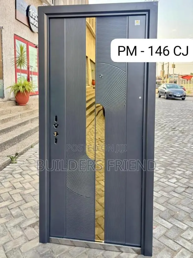 Gray Antirust Single Standard Stainless Security Door+Locks · Photo 1