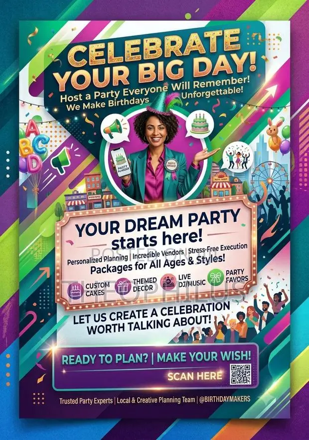 Professional Birthday Poster · Photo 1