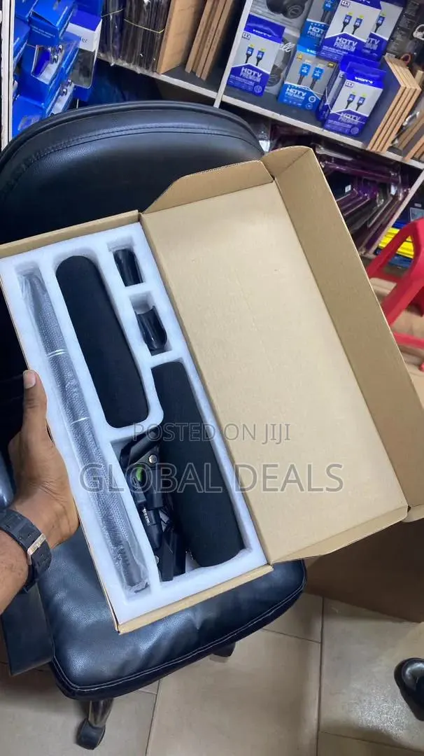 Professional Interview Shotgun Microphone Kit. 2in1 Boom Mic · Photo 1