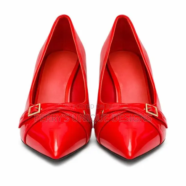 Scarlet Luxe Pointed Heels – Red · Photo 1