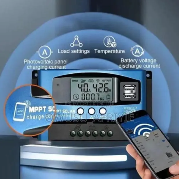 12v/24v 100a Bluetooth MPPT Charge Controllers · Photo 1