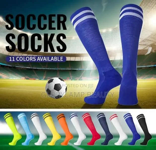Unisex Long Athletic Soccer Socks – High Tube Sports Stockings Hose · Photo 1