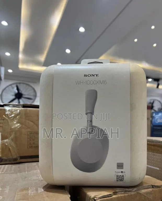 Shop Sleek Sony Xm6 Wireless Bluetooth Headphone(Gray)Noise Cancelling · Photo 1