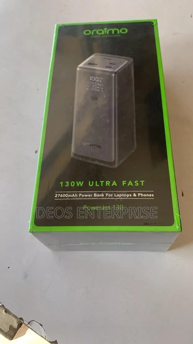 Oraimo Power Bank 130W Fast Charger 27600mAh · Photo 1