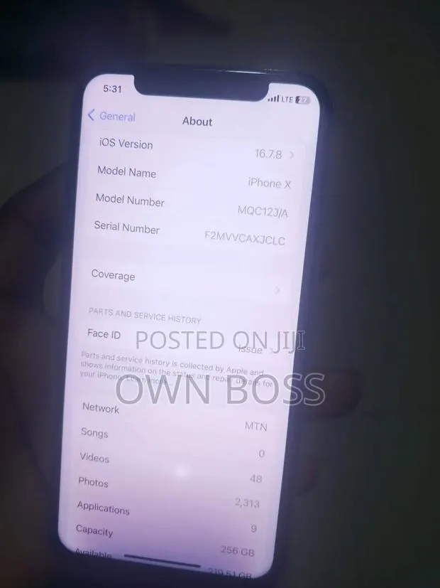Apple iPhone X 256 GB White · Photo 1