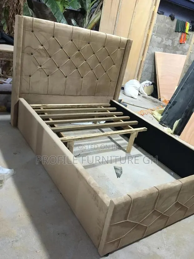 Incredible Fabric Double Bedframe (54x75)//Free Delivery · Photo 1