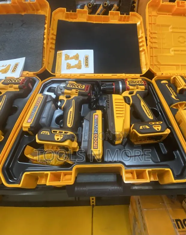 Ingco Impact Driver 285nm and Impact Drill 66nm Combo Set · Photo 1