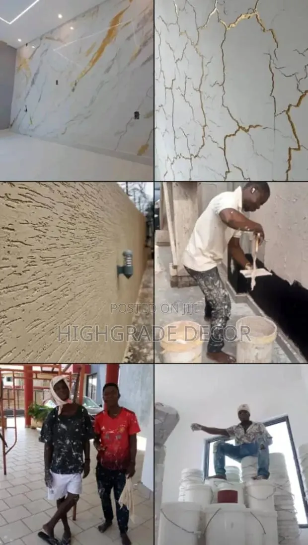 Painting,Pop Skimming,Graffiato Sand and Stone,Stucco Designs,Leakage · Photo 1