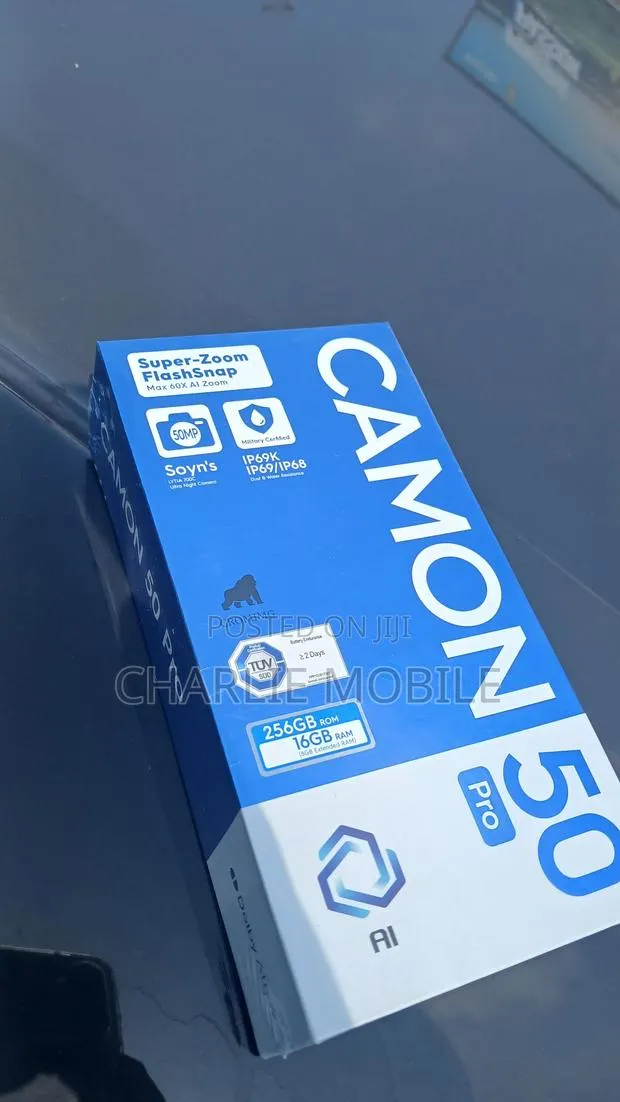 New Tecno Camon 50 Pro 256 GB Black · Photo 1