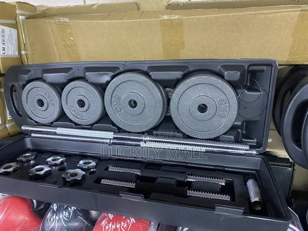 A 50kg Box Chrome Barbell Set · Photo 1